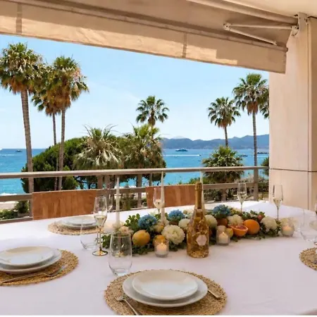 Apartment Prestige Croisette Sea View With Private Terrace & Jacuzzi Cannes